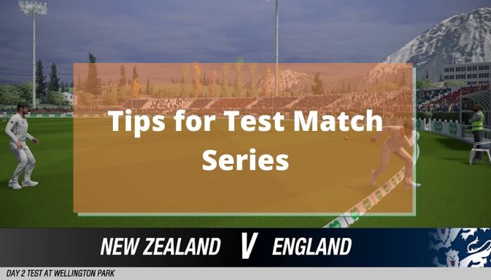 टेस्ट मैच सीरीज, 2019 के लिए टिप्स