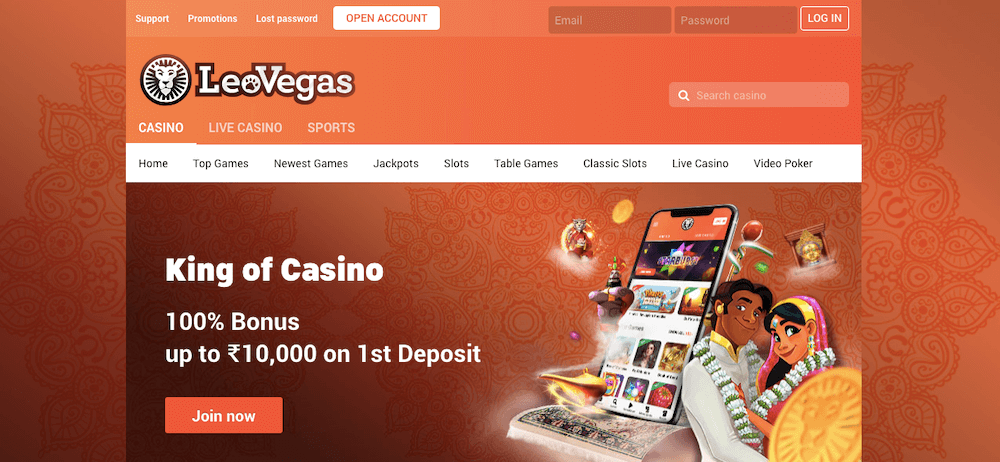 Leovegas casino in India