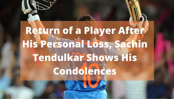 Sachin Tendulkar Shows His Condolences