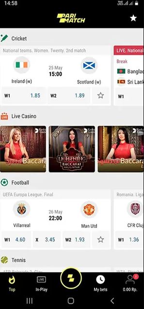 cricket betting on parimatch app